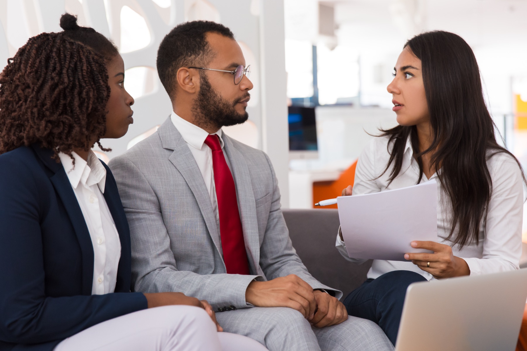 A difficult immigration matter being discussed with an adviser